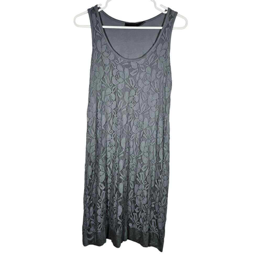 The Limited Women's Long Tank Blue‎ Gray Lace Lined Size Small